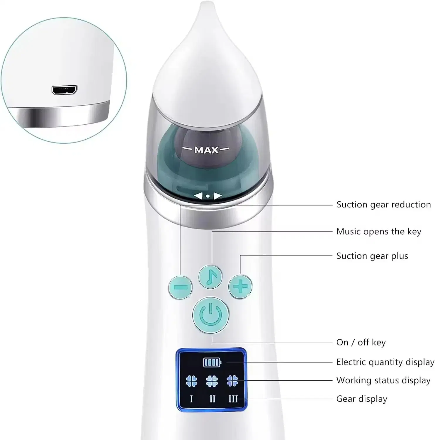 Best Seller Baby Nose Suction Set Nasal Aspirator Full Accessories