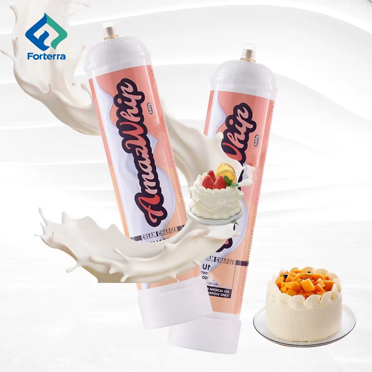 Wholesale Selling Dessert Tool 640g N2o Gas Canister Whipped Cream Chargers in 0.95L Cylinder