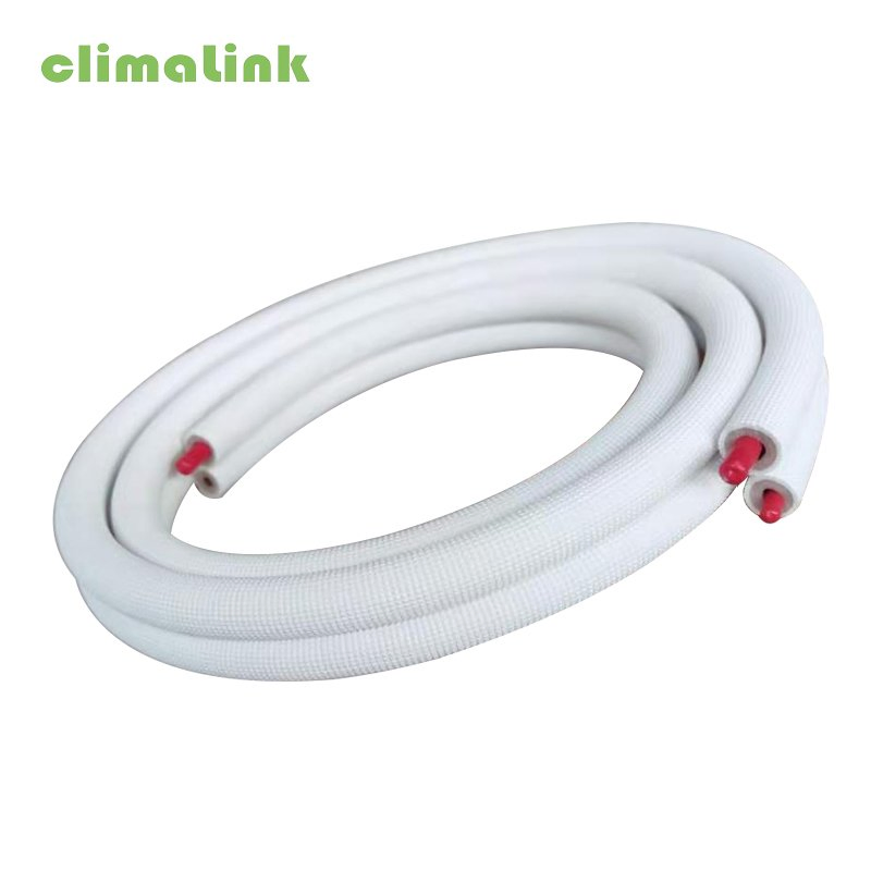 AC Install Accessories HVAC Mini Split Copper Line Sets R410A Copper Pair Coil AC Insulated Copper Tube for Air Conditioner Refrigeration Parts Spare