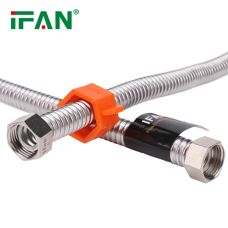 Ifan BS 7291 Factory Provided Flexible Hose 30-60mm Shower Hose Customized Stainless Steel Corrugated Pipe