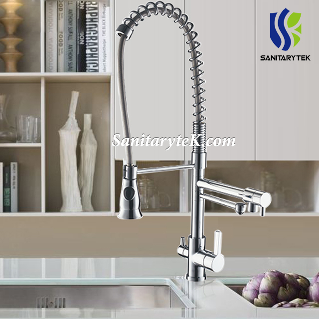 Kitchen Faucet Pull out Kitchen Sink Faucet with Pull Down Sprayer (KM506)