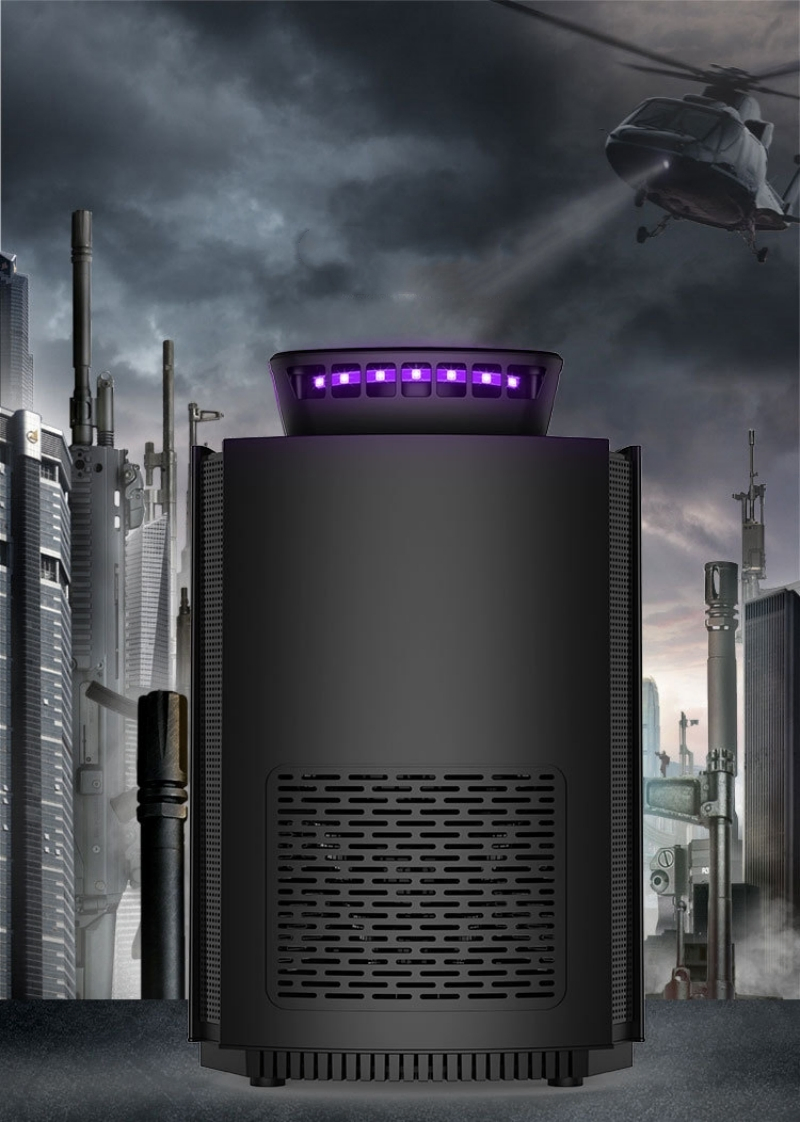 Indoor Ultrasonic Mosquito Killer Lamp Cyclone Inhales No UV Radiation Fly Killer