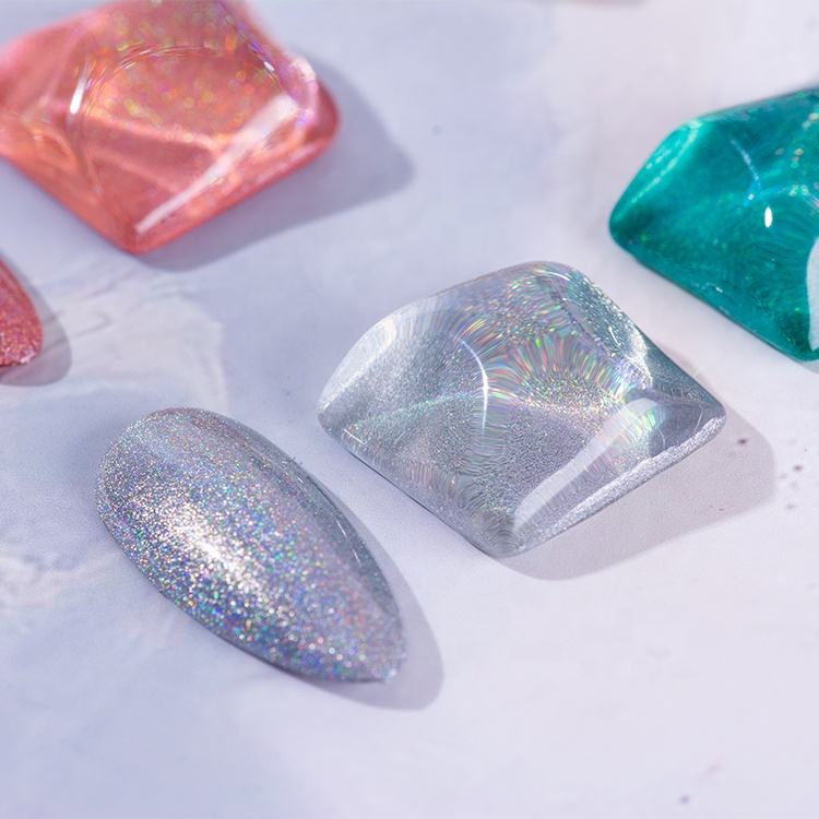RS Nail Rainbow Gel Polish 15ml Magnet Holographic Nail Gel Nail Art UV Gel Polish