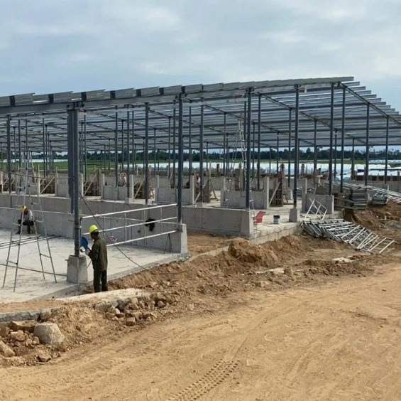 Poultry Steel Structure Prefabricated Farm Warehouse Kennel Hay Shed
