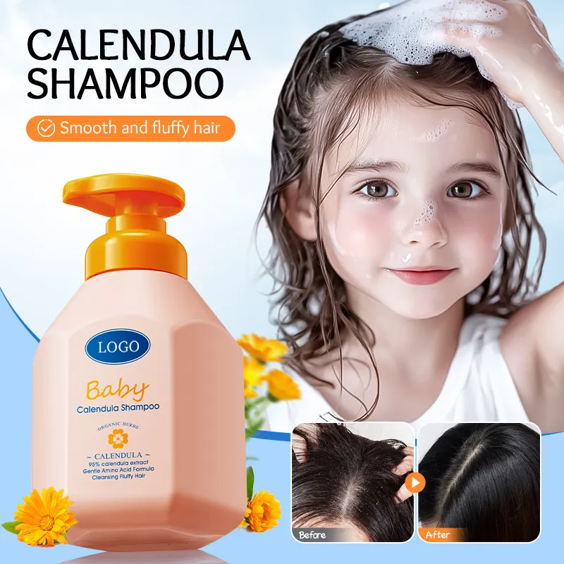 Ditong Hot Selling Gentle Cleansing Scalp Amino Acid Fluffy Shampoo Children's Calendula Shampoo