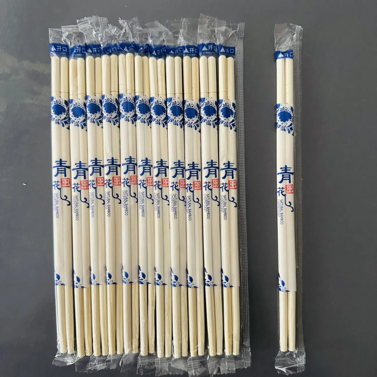 Tableware Customized Design Printed Disposable Chopsticks 4.5mm 5mm 5.5mm 6mm Bamboo Sushi Chopsticks