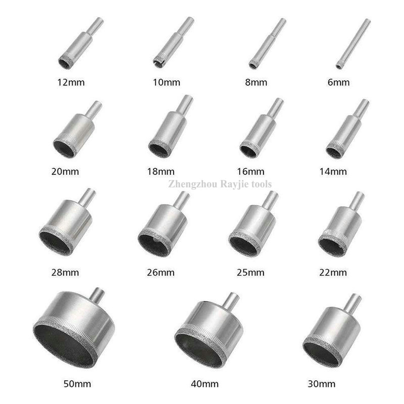 Best Hollow Granite Ceramic Core 6mm 50mm Nice Electroplated Metal Circular Hole M14 Dry Marble Diamond Drill Bit