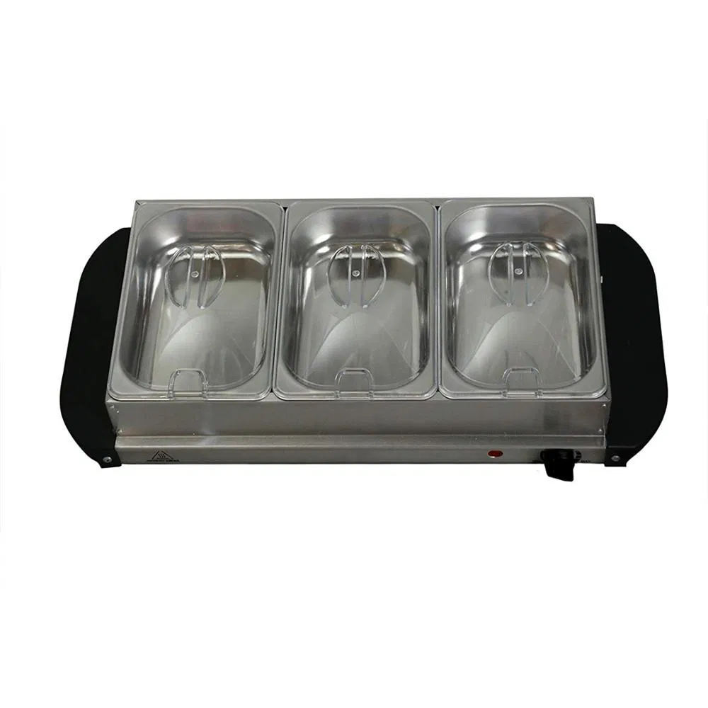 Food Hot Warmer Serving Stainless Steel Silver Electric Buffet Warmer