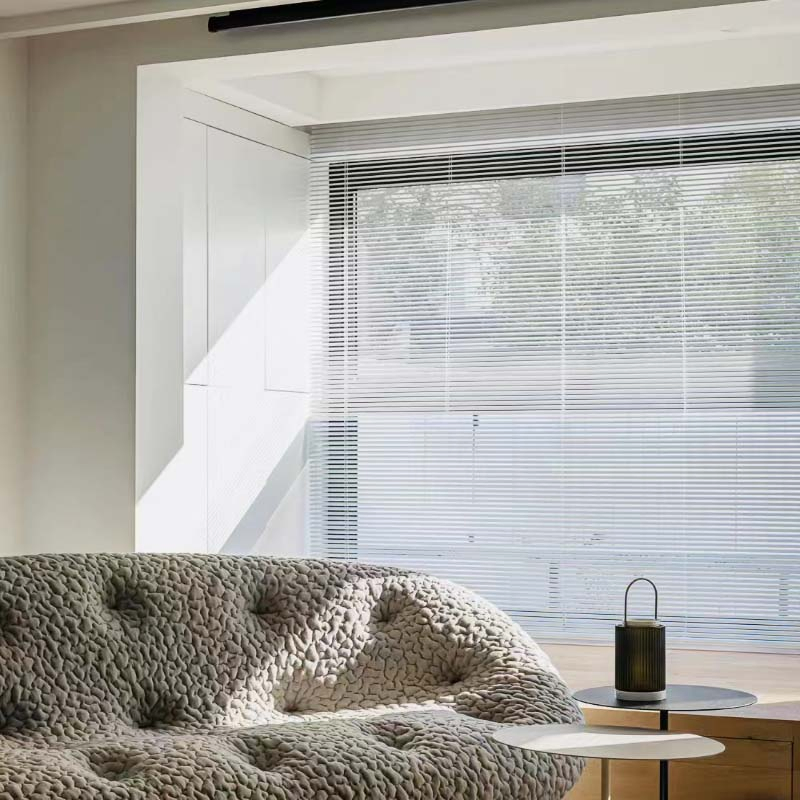 Classic White Vinyl Venetian Blinds 25mm PVC Customized Window Blinds