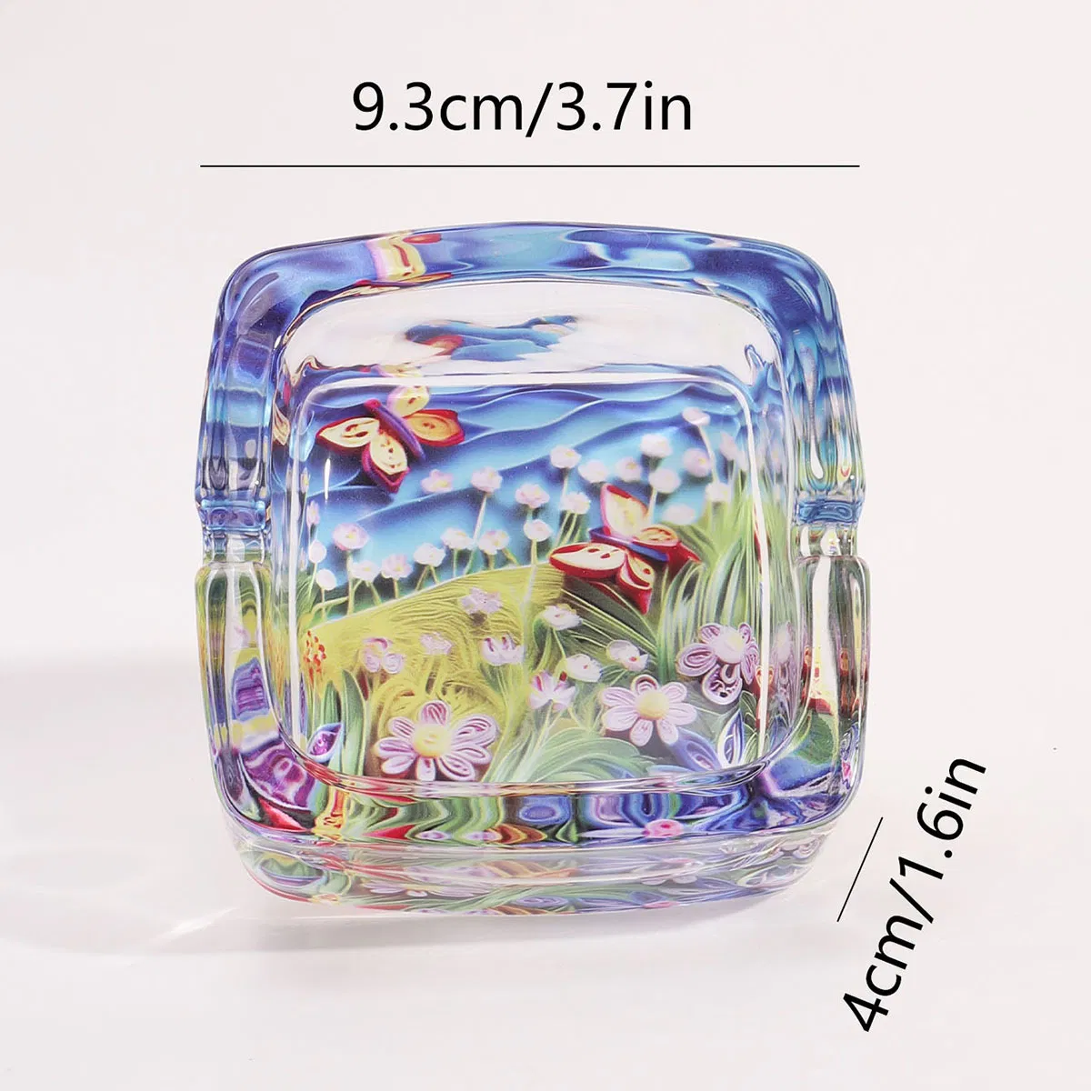 Elegant Glass Ashtray for Formal Occasions and Events