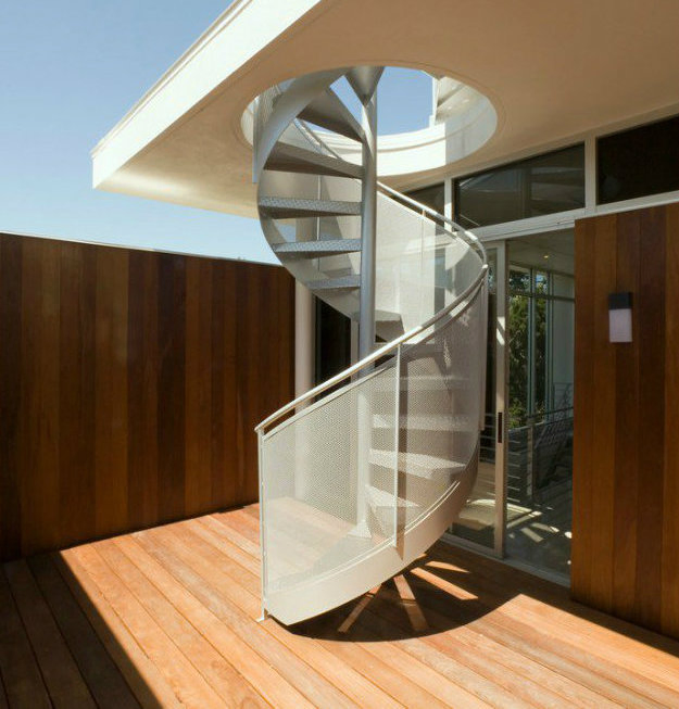 Modern Outdoor Steel Staircase Design Galvanized Spiral Staircase