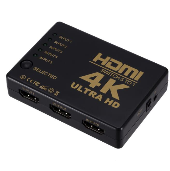 3CH Input 1CH Output 4K HDMI Switch with Remote Controller