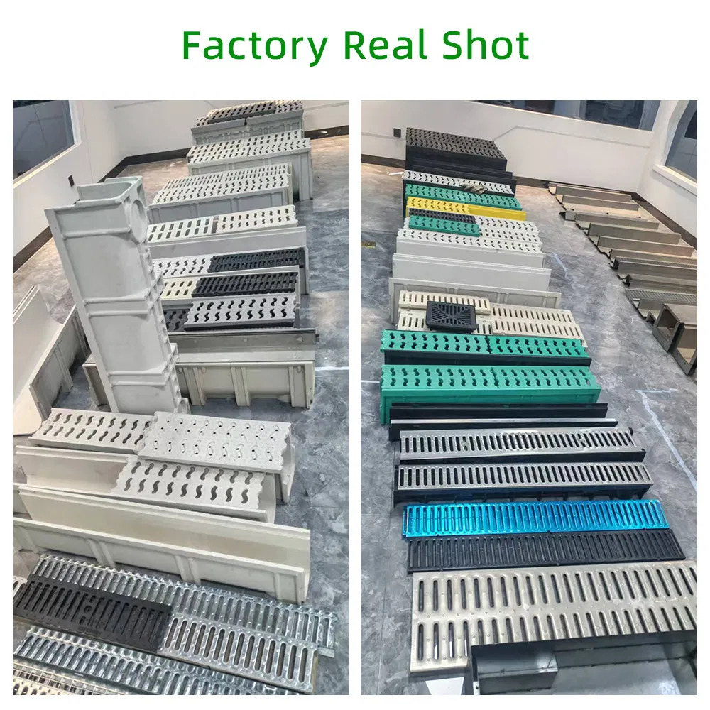 Heavy Duty Reinforced Plastic (FRP) Channel Floor Trench Drain System Fiberglass