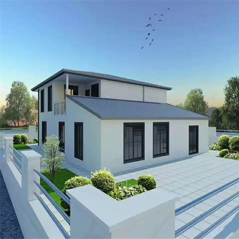 Environmental Materia Smarthouse MGO Board Prefab Light Steel Villa House for Labor Apartment