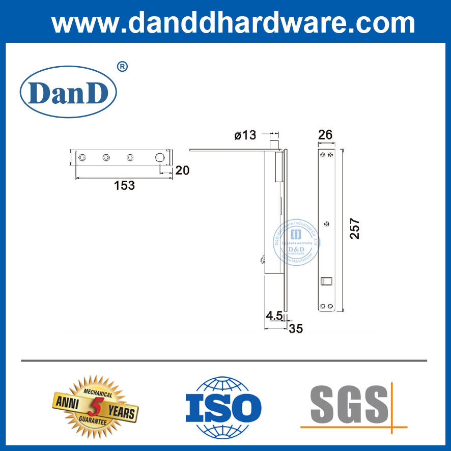 Latch Flush Safety Box Door Spring Automatic Door Lock Bolt