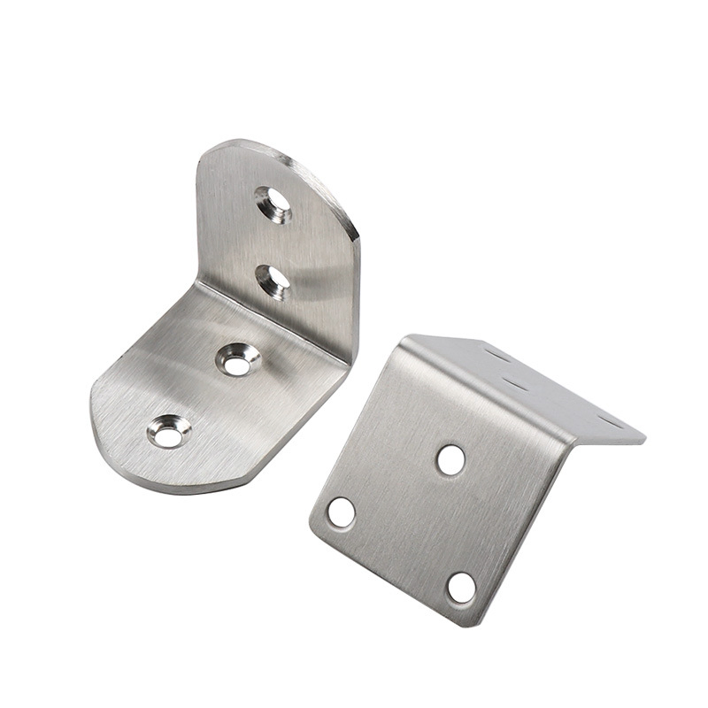 Stainless Steel L Shaped Bracket Furniture Shelf Bracket 90 Degree Right Angle Corner Bracket