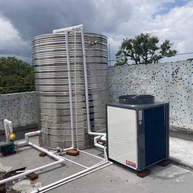 Heat Pump Water Heater 50p Working at Minus 35 Degrees Celsius in Hotel, Hospital, University