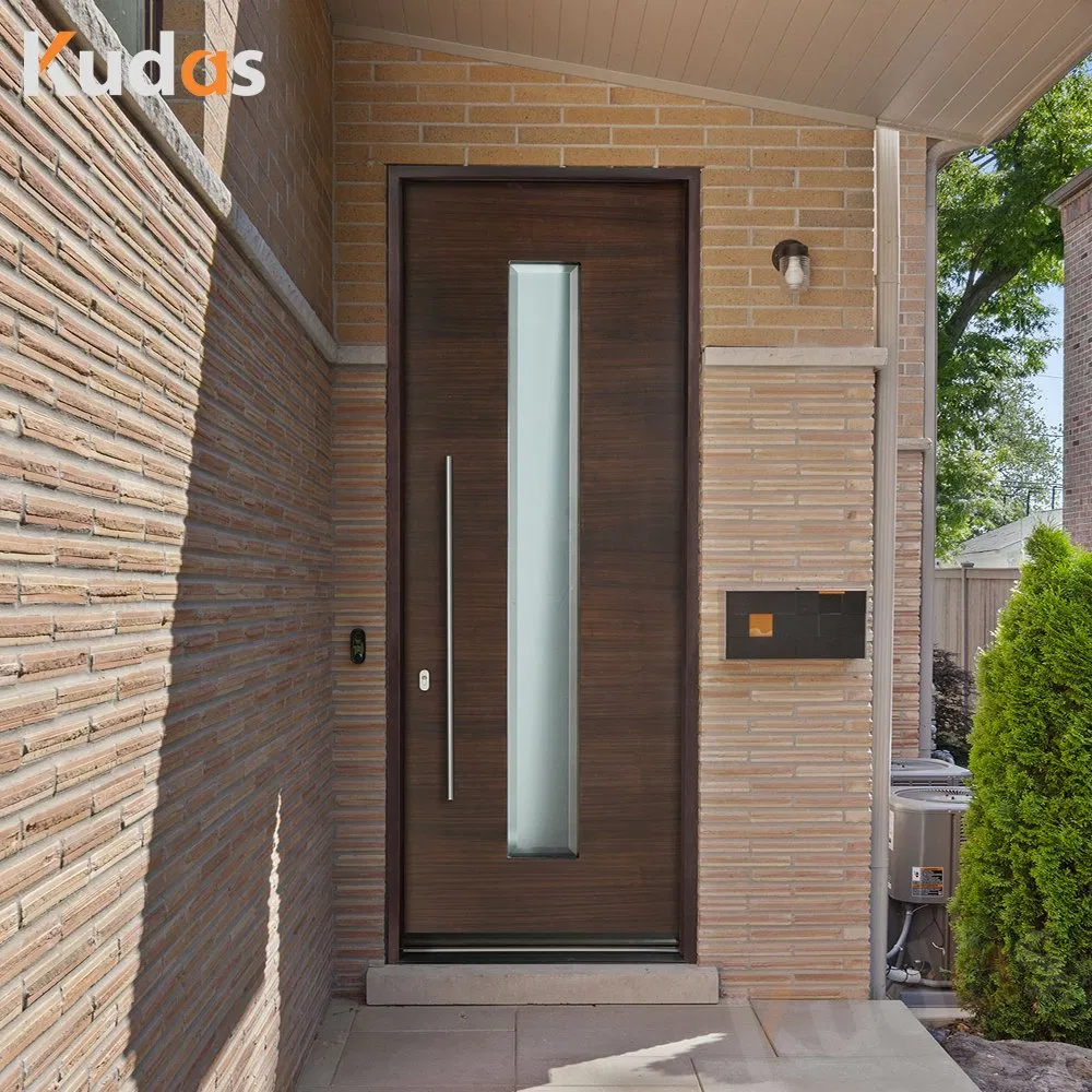 Modern Large Wooden Security Entry Door Design Wooden Pivot Main Entrance Front Doors