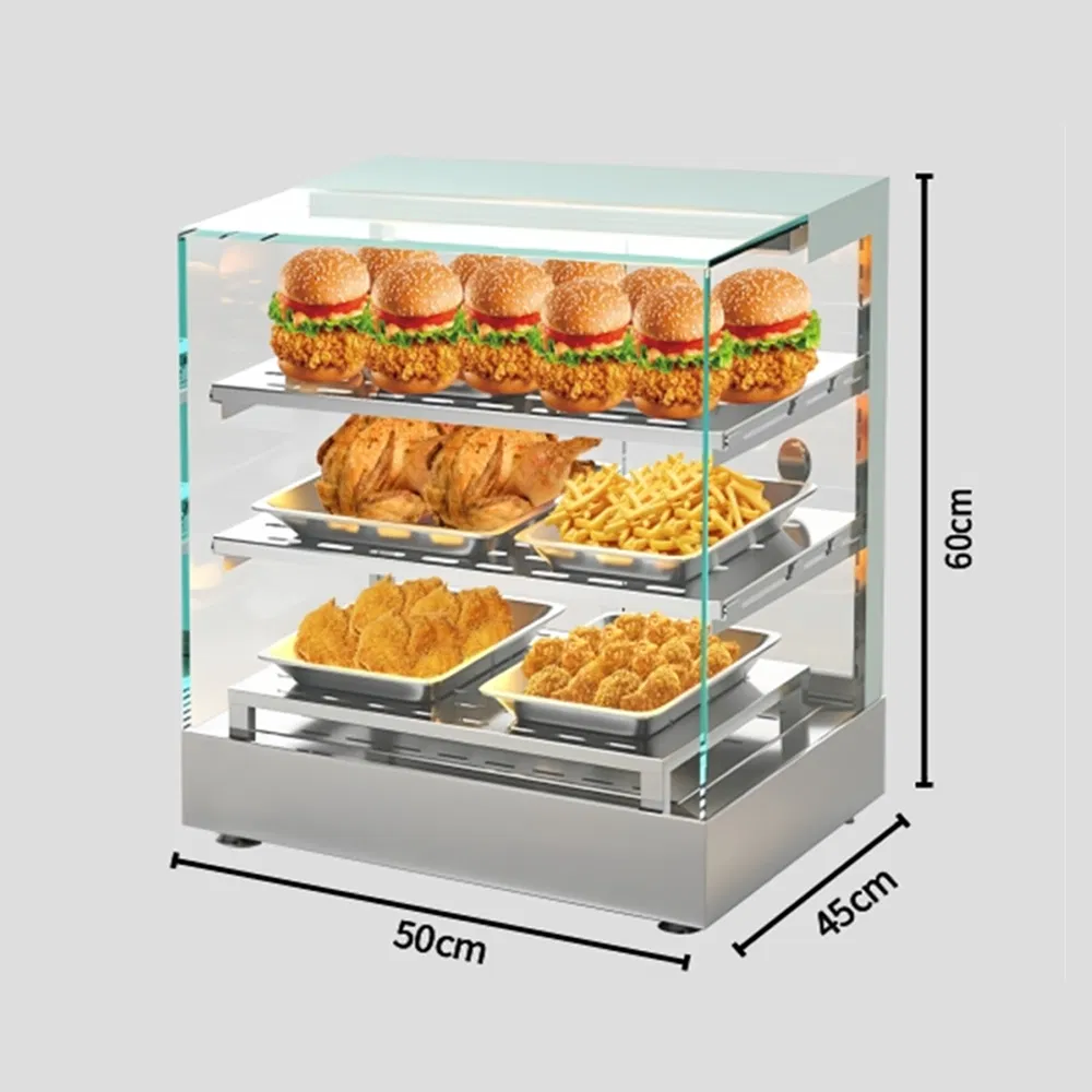 High Quality Cooked Food Insulation Display Heating Cabinet Tool