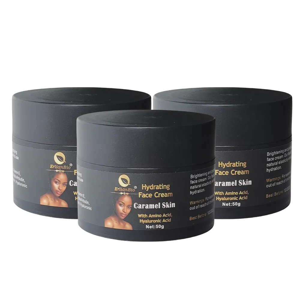 Private Brand Anti-Aging Brighten Skin Hydrating Face Cream Tighten Smoothing Repair Skin Cream Caramel Skin