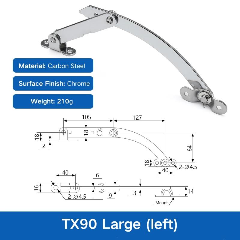 Ограничитель дверей T90 из углеродистой стали