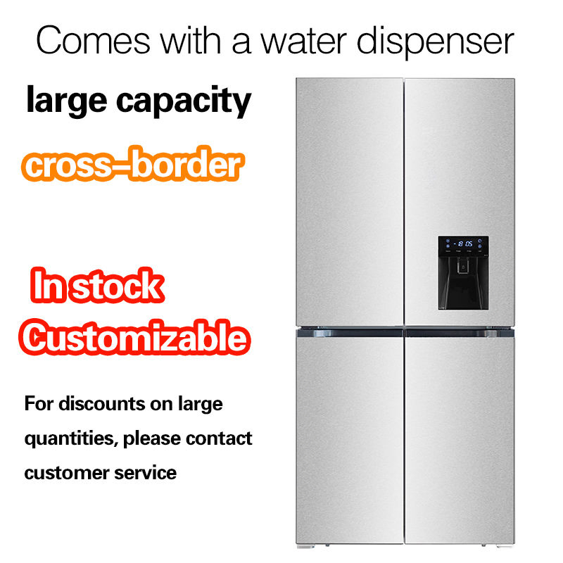 Wholesale Side-by-Side Double Door Household & Commercial Use Stainless Steel Refrigerator