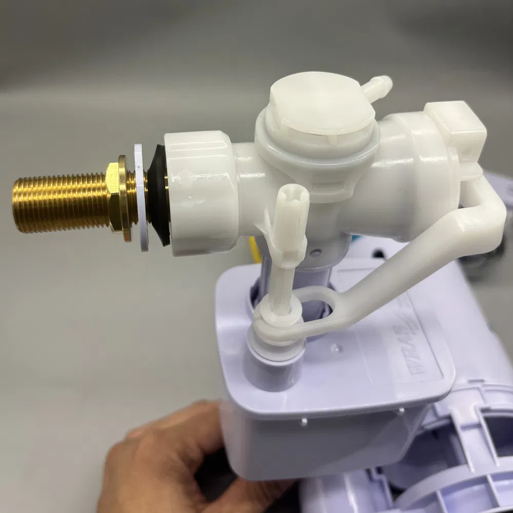 France Morocco Sanitary Ware Fitting Wire Control Flush Valve G3/8 Brass Thread Side Fill Valve