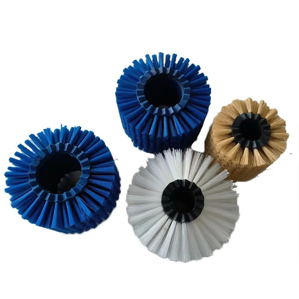 Factory Price Industrial Belt Cleaning Brush Roller Cylindrical Conveyor Brush Cylinder Nylon Roller Brush for Cleaning