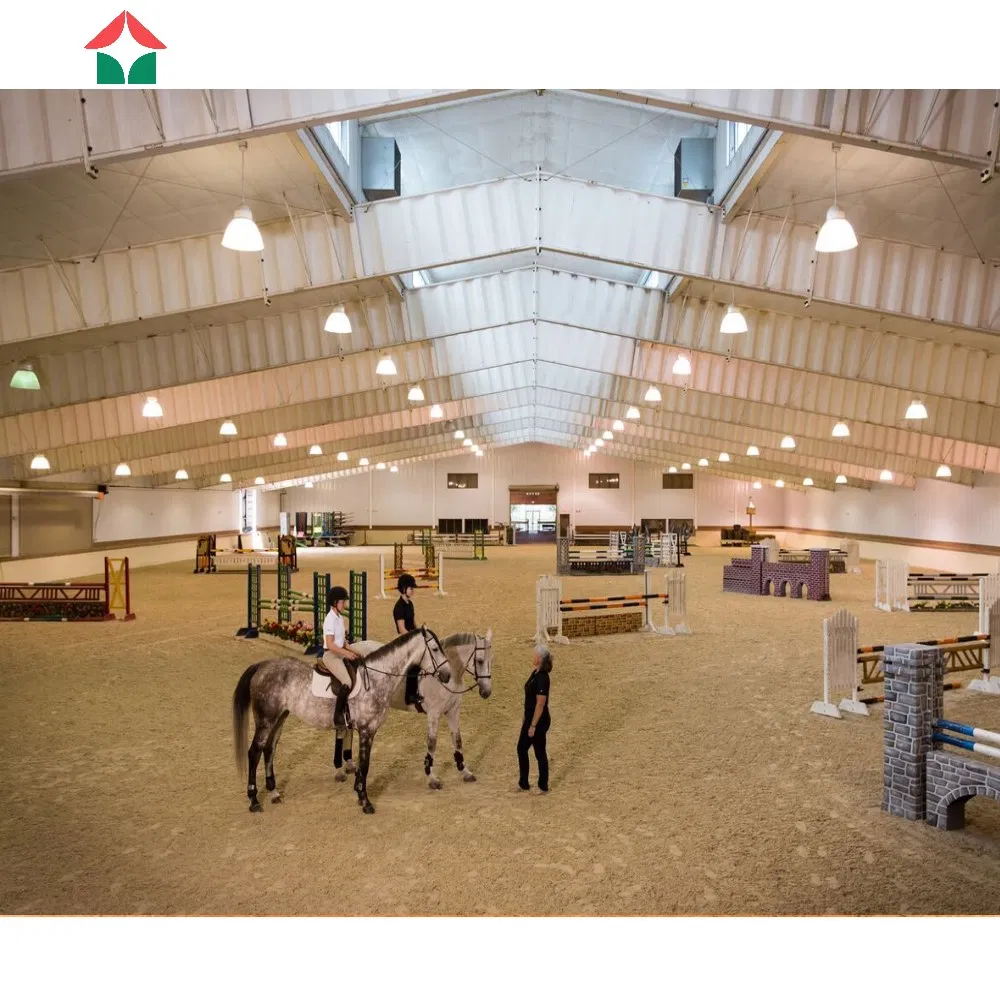 Large Span80*40*6m Prefabricated Steel Structure Indoor Horse Riding Arena
