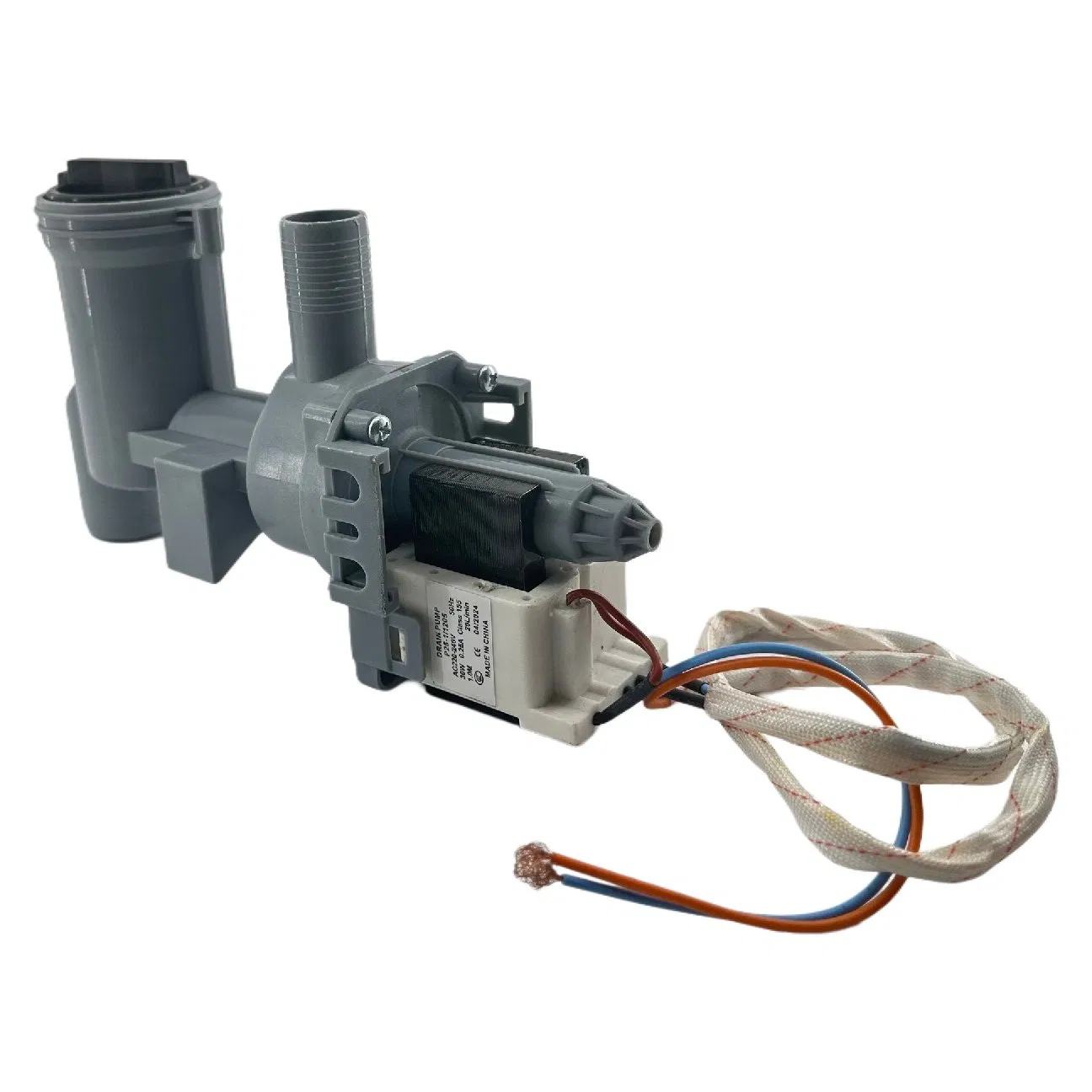 Plastic Injection Molding Mold for Washing Machine Drainage Pump with Water Filter (with Pupm Connection Cable)