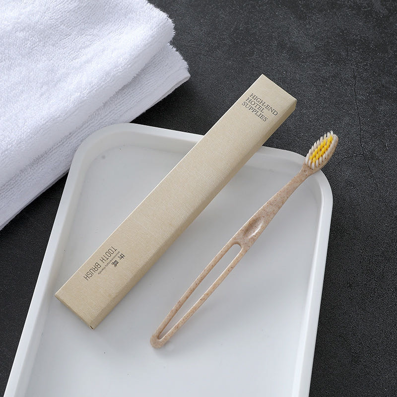 Customized Logo Disposable Hot Sale Eco Hotel Amenities Set with Craft Package