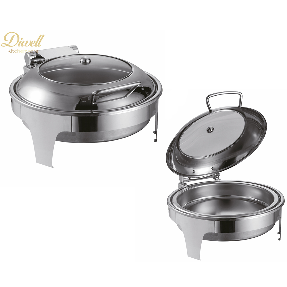 Visualization Chafing Dish Stainless Steel Warmer Hydraulic Chafer Buffet Stove