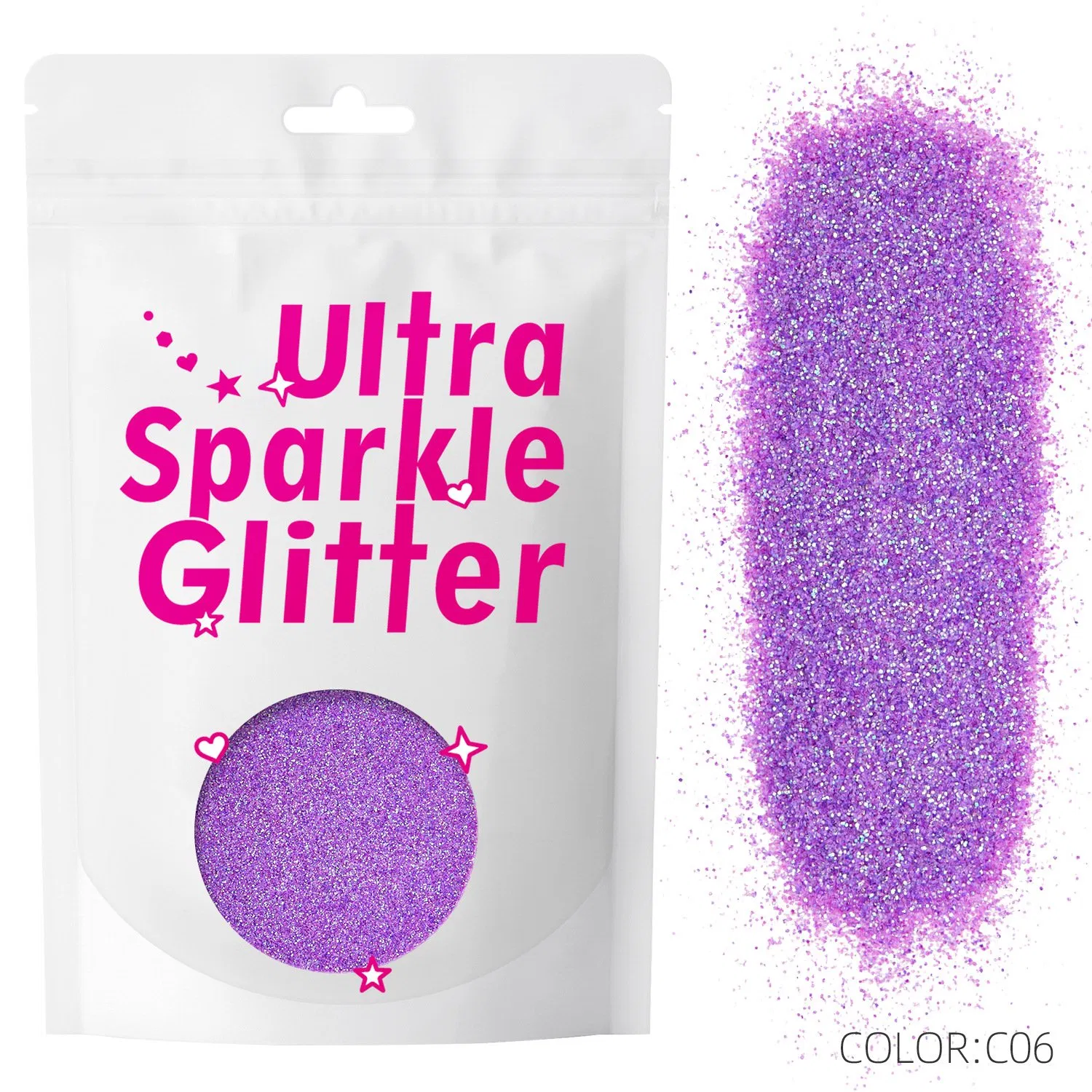 Ultra Sparkle Loose Glitter Powder for Makeup and Nails