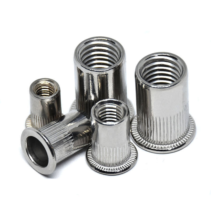 Custom Inlaid Inverted Cap Flat Head Vertical Grain Rivet Nut Countersunk Head Rivet Nut