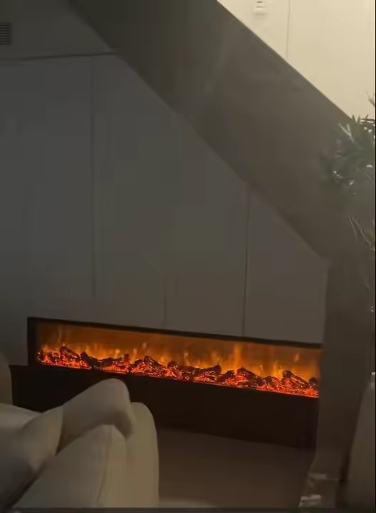 Stylish Adjustable Flame Settings Home Appliance 3 Sided Electric Fireplace for House Use