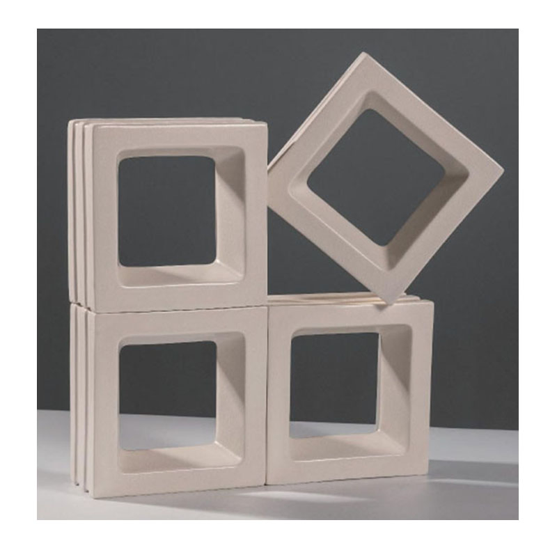 White 3D Hollow Brick Dual Side Bricks Wall Partition Room Divider Interior Decoration Home