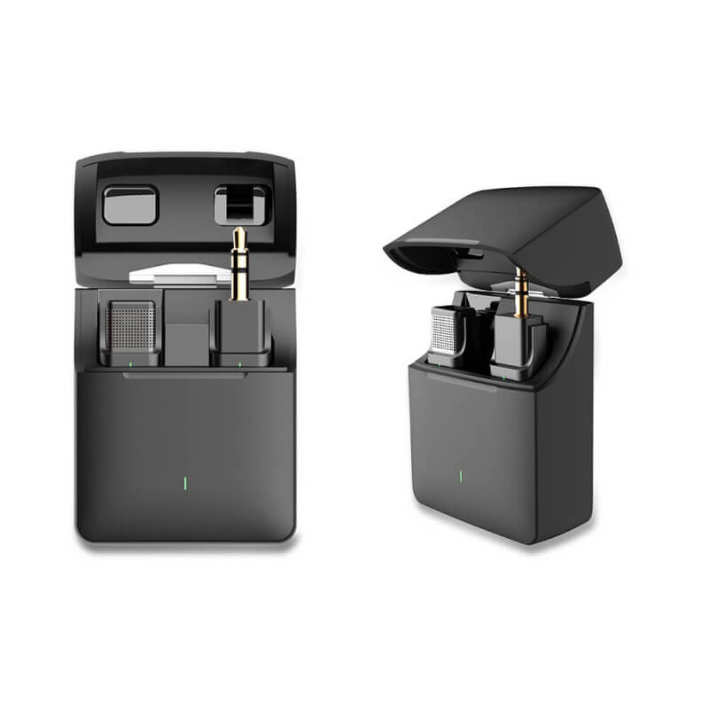 Wireless Microphone with Charging Case, Receiver & 3.5mm Jack
