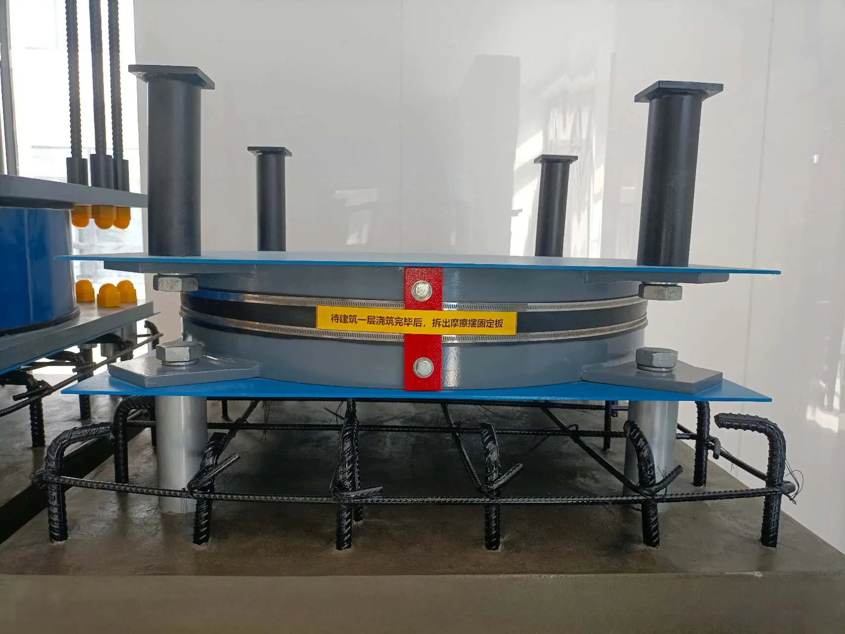 Seismic Isolation and Absorption Friction Pendulum Steel Bearing for Structure