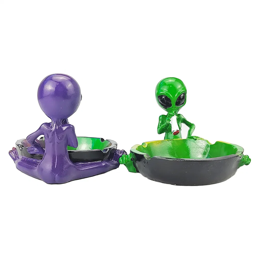 Fun Alien Ashtray - 80X80X110 Size 170g Weight Great Gift Idea