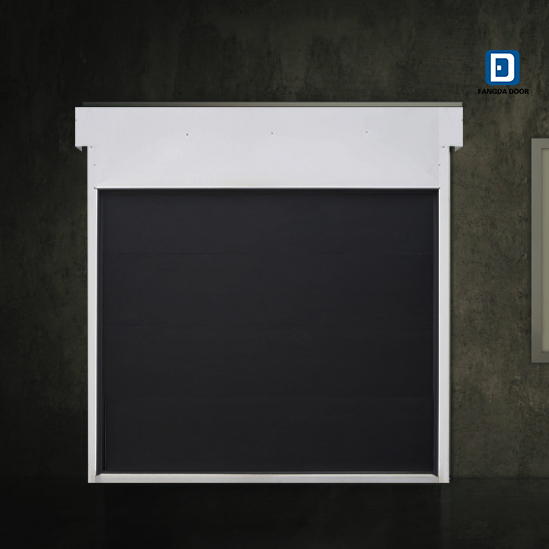 Villa Fiberglass Door Panel Sectional Black Automatic Garage Door