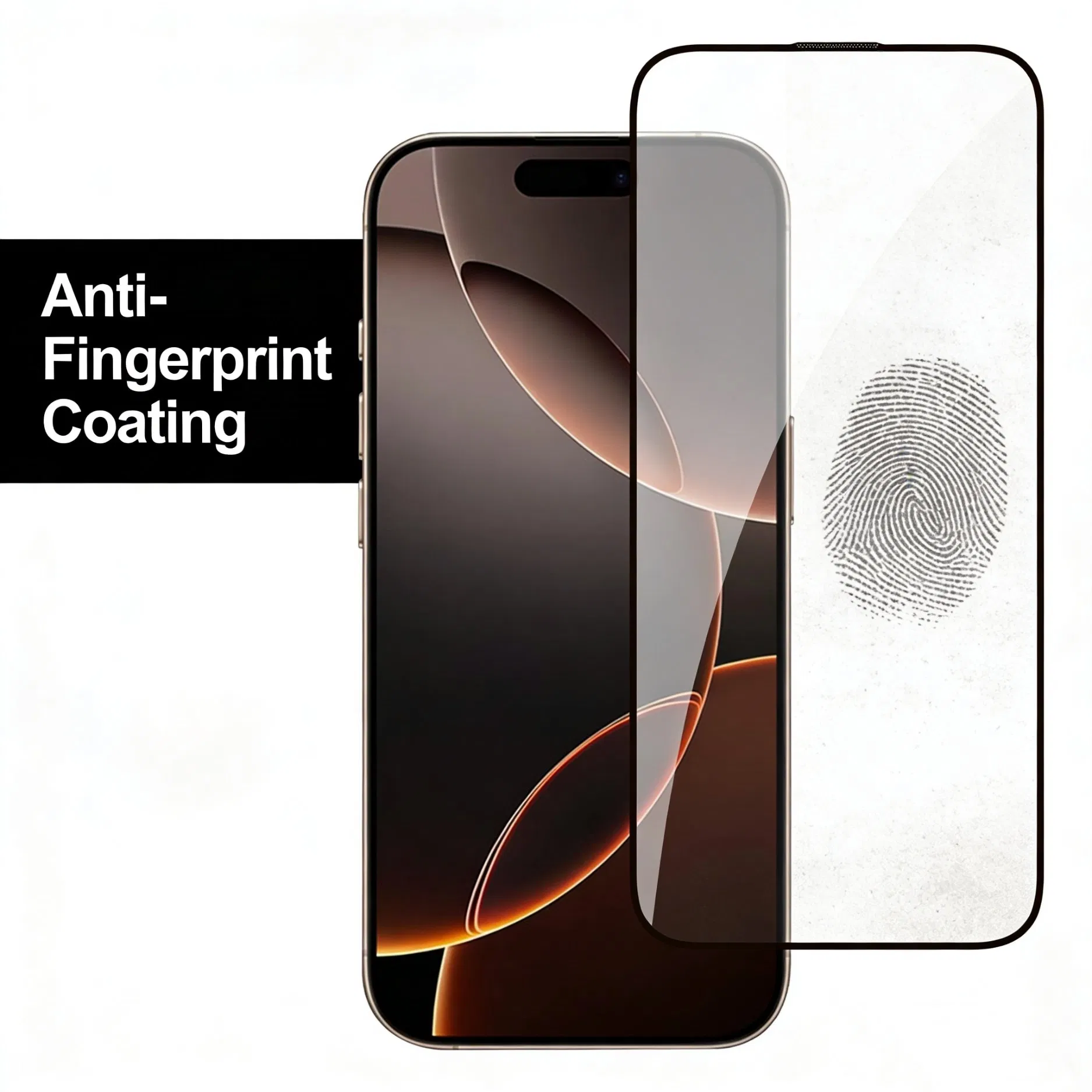 Custom OEM/ODM 9h Tempered Glass Screen Protector for iPhone, 0.33mm 2.5D Full Coverage HD Clear