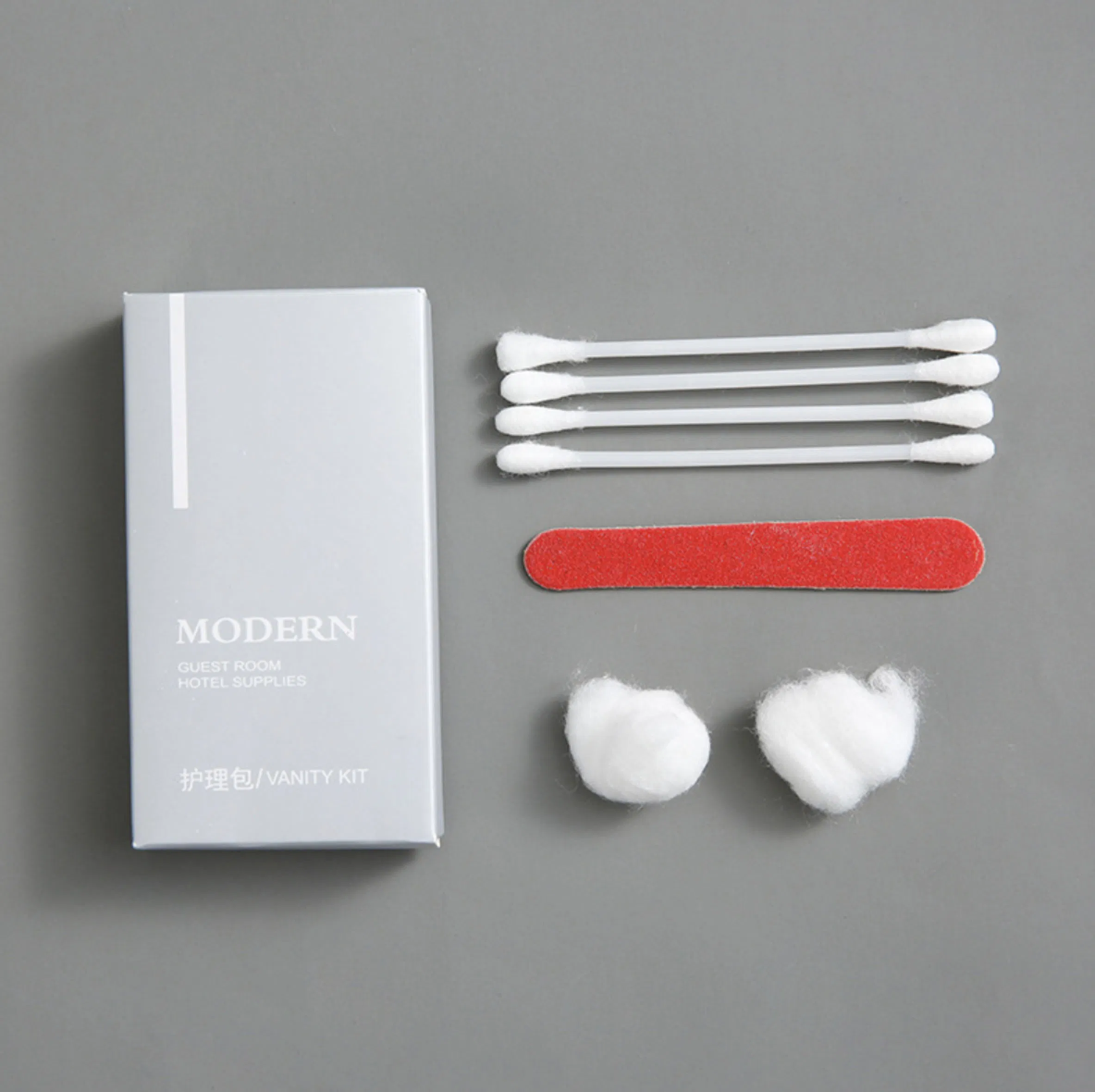 Hotel Amenities in Silver Cardboard Paper Box Packaging