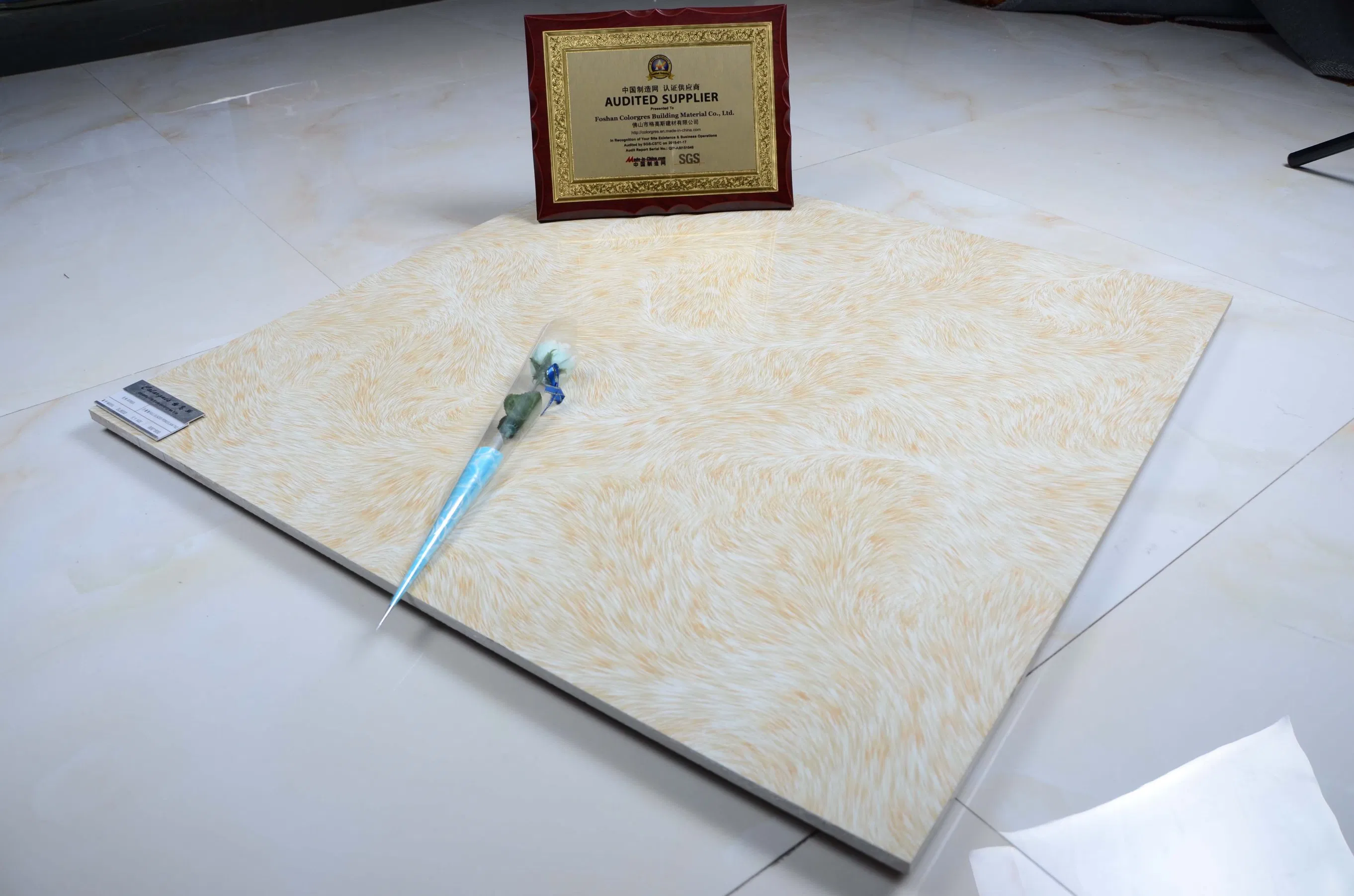 Luxurious Full Glazed Marble Effect Polished Porcelain Tiles