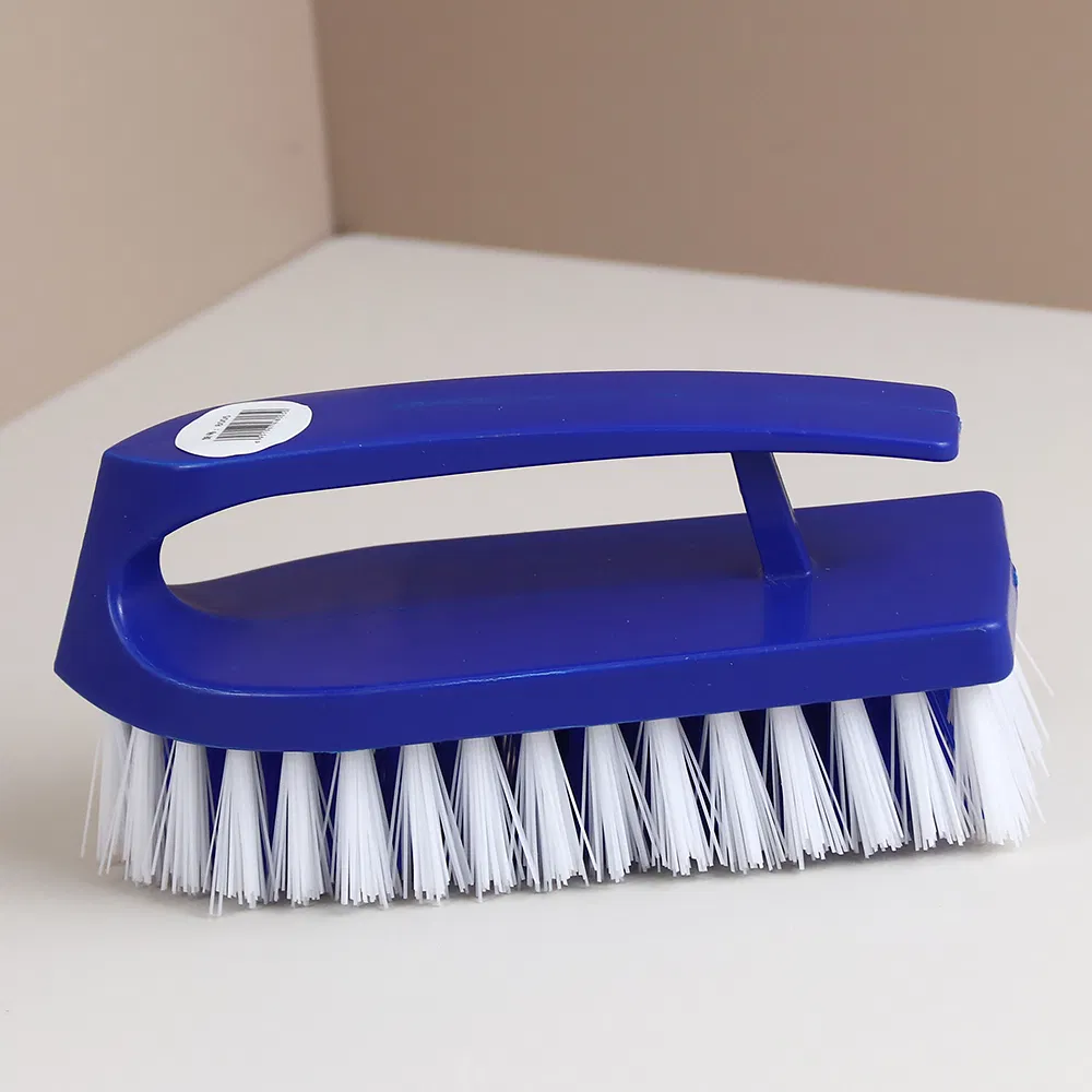 Jy8005 Ergonomic Hard Bristle Laundry Brush with Sturdy Body Construction Design