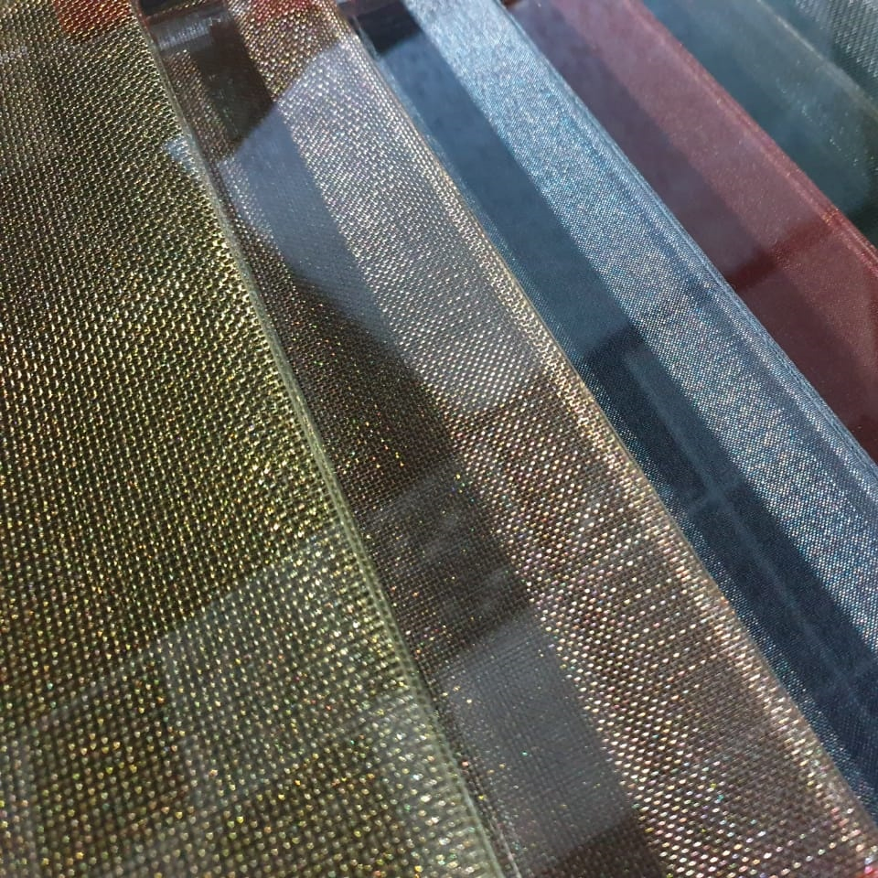 Factory Price Security EVA Laminated Glass Metal Mesh for House/Office Decoration