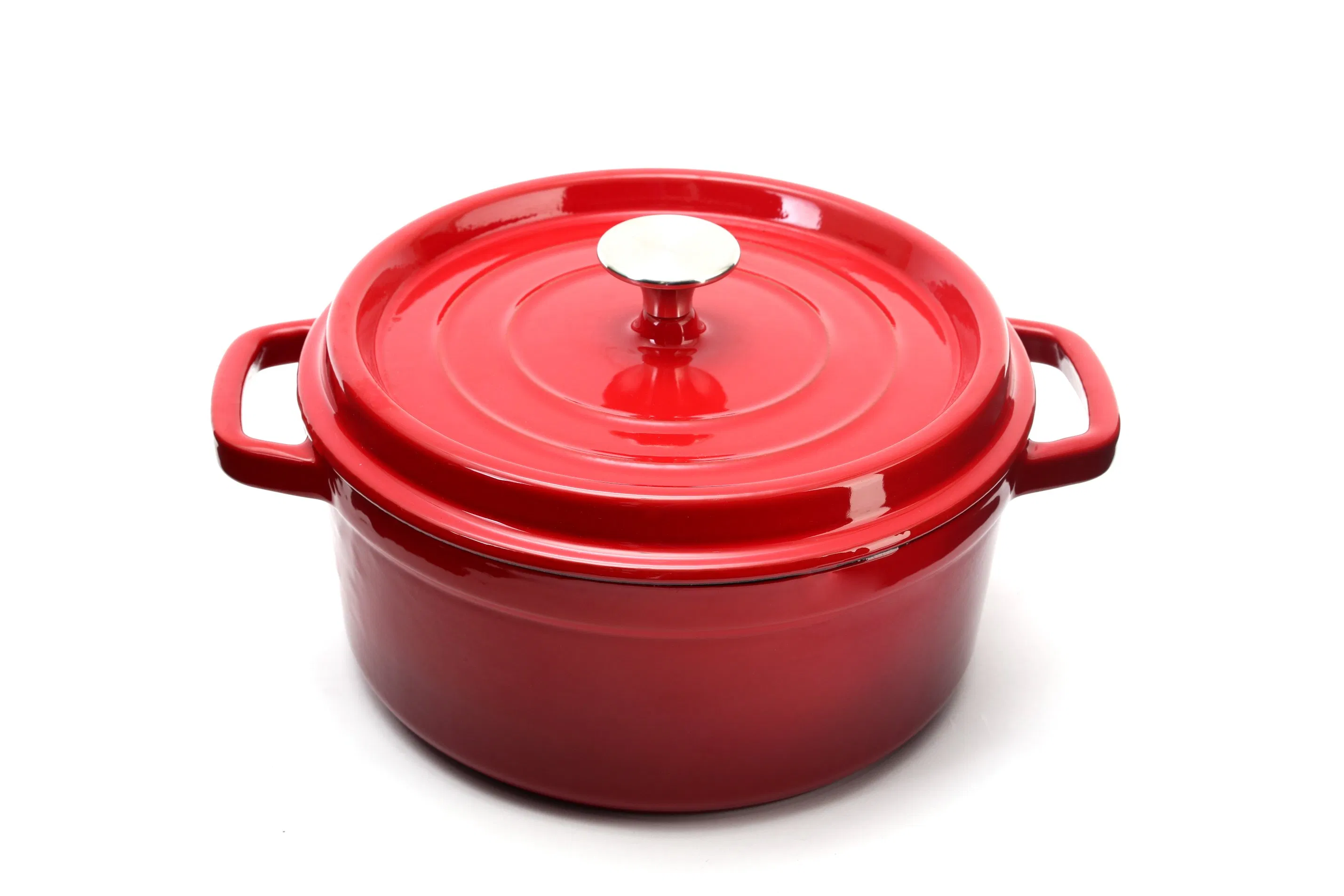 Чугунная кастрюля с эмалью под логотип