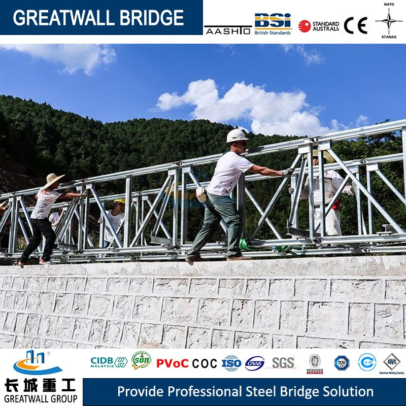 Hot-Selling Steel Structure Bailey Bridge Emergency Construction