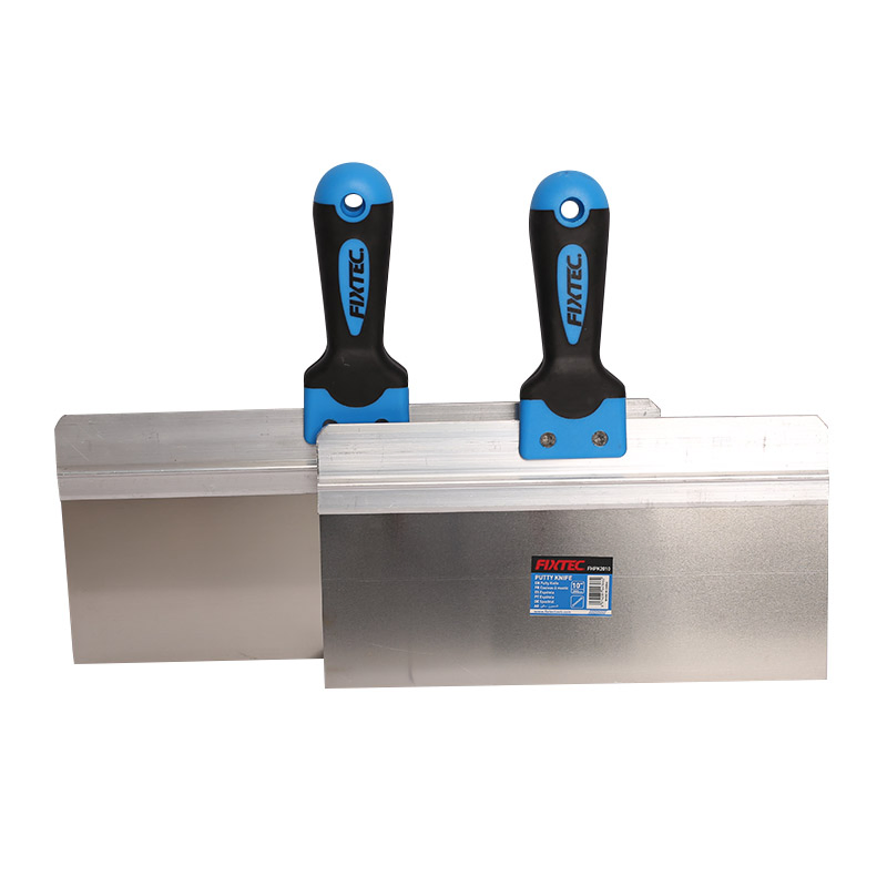 Fixtec Superior Quality 10'' 12'' Construction Tool TPR Handle Export Putty knives