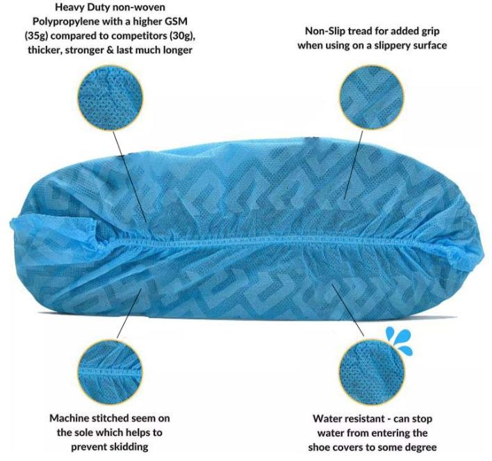 Topmed Disposable Nonwoven Shoe Cover/Overshoes CE&ISO Guaranteed