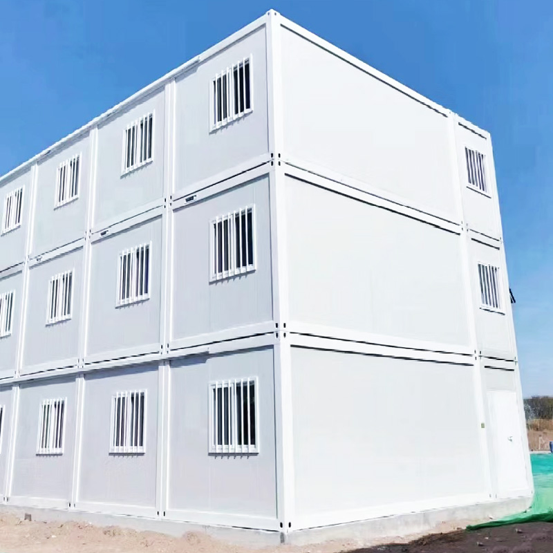 High Quality Spray Foam Insulated Modular Prefabricated Shipping Flat Back Container House Prefab Home
